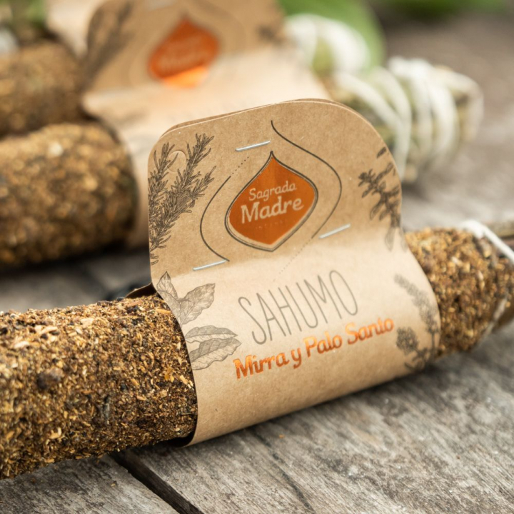 Sahumo Smudge Stick Myrra & Palo Santo 1 stk i gruppen Hjem & Sjel / Ritual & Seremoni / Røkelse, Llys og Dufter hos Rawfoodshop Scandinavia AB (79-01)