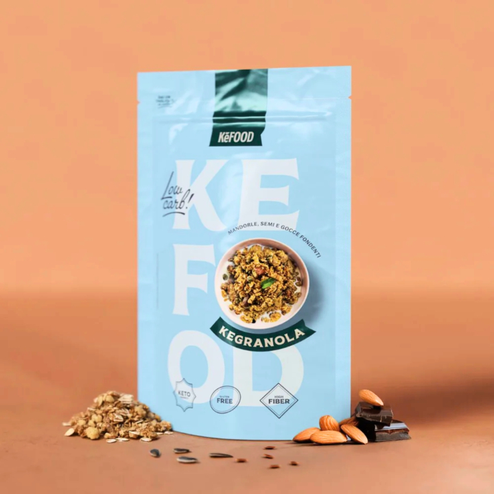 Granola Mørk Sjokolade Keto 225g i gruppen Råvarer & Drikke / Spiskammer / Granola & Grøt hos Rawfoodshop Scandinavia AB (8054752600447)