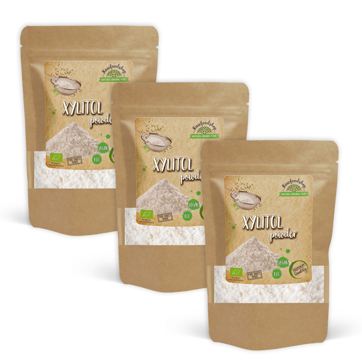 Xylitol Pulver ØKO 500g x 3 pakker i gruppen Råvarer & Drikke / Baking / Søtning / Xylitol hos Rawfoodshop Scandinavia AB (80701-SET3)