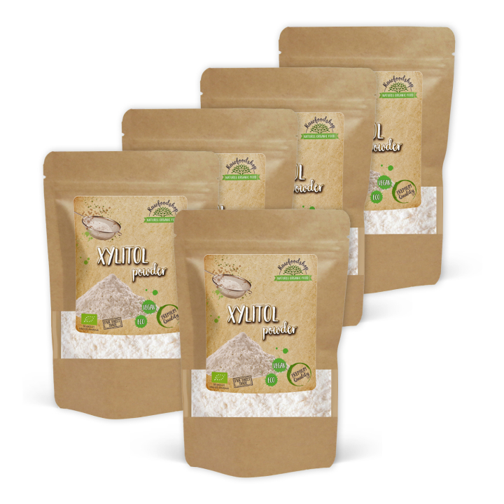 Xylitol Pulver ØKO 500g x 5 pakker i gruppen Råvarer & Drikke / Baking / Søtning / Xylitol hos Rawfoodshop Scandinavia AB (80701-SET5)