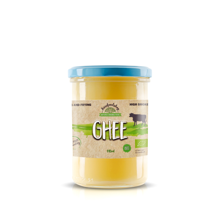 Ghee ØKO 440 ml i gruppen Råvarer & Drikke / Spiskammer / Smør & Kremede Pålegg hos Rawfoodshop Scandinavia AB (8591344)
