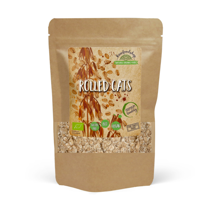 Havregryn Glutenfritt ØKO 500g i gruppen Råvarer & Drikke / Baking / Korn og flak hos Rawfoodshop Scandinavia AB (AB006)
