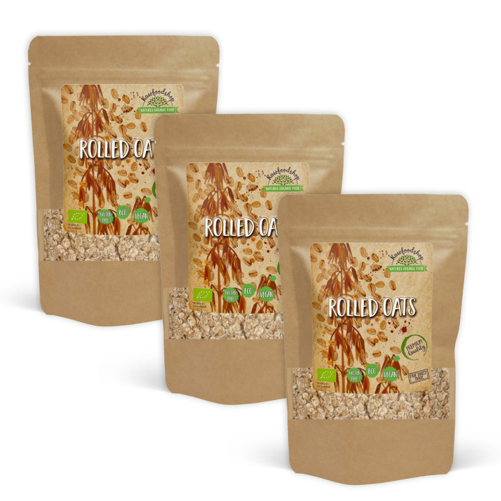 Havregryn Glutenfri ØKO 1kg x 3 pakker i gruppen Råvarer & Drikke / Baking / Korn og flak hos Rawfoodshop Scandinavia AB (AB0061-SET3)