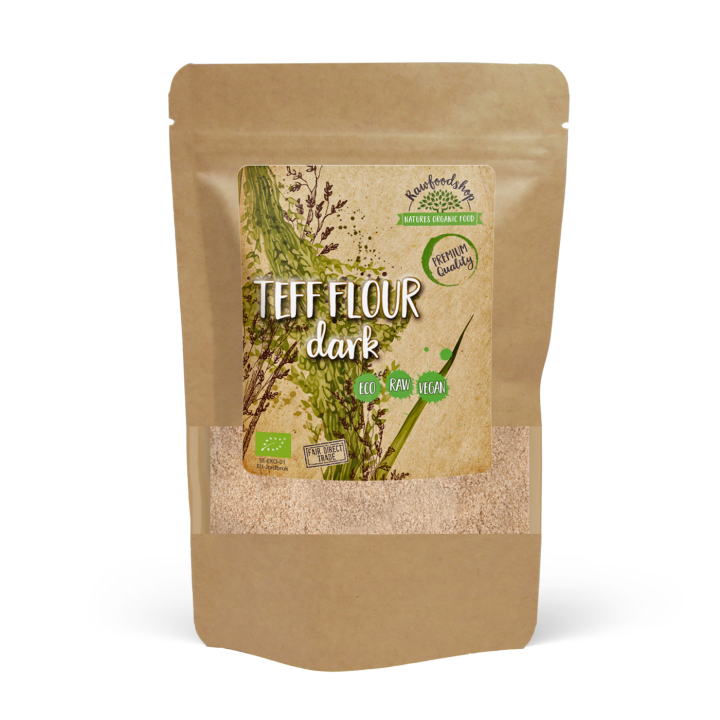 Teffmel Mørkt ØKO 500g      i gruppen Råvarer & Drikke / Baking / Mel hos Rawfoodshop Scandinavia AB (AB021)