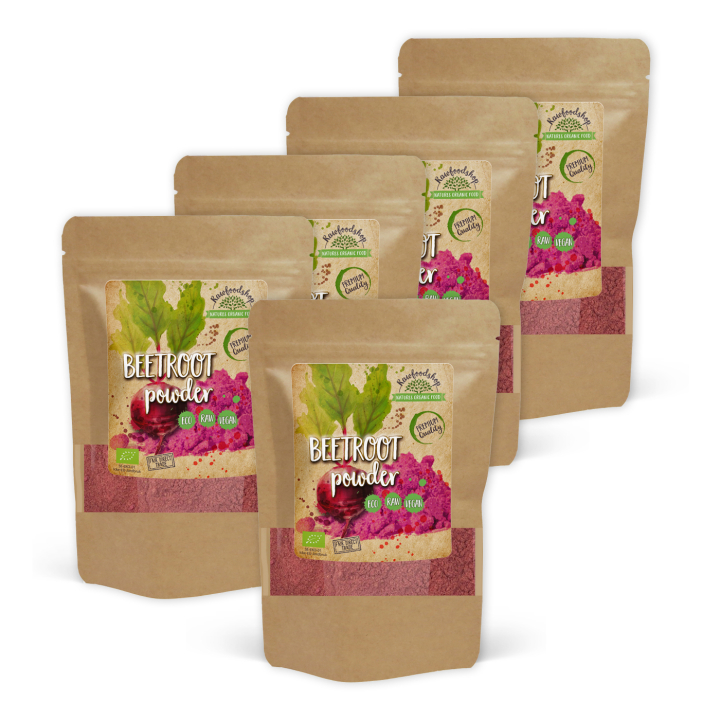 Rødbetepulver ØKO 125g x 5 pakker i gruppen Råvarer & Drikke / Helsekost / Grønne Pulver hos Rawfoodshop Scandinavia AB (AB026-SET5)