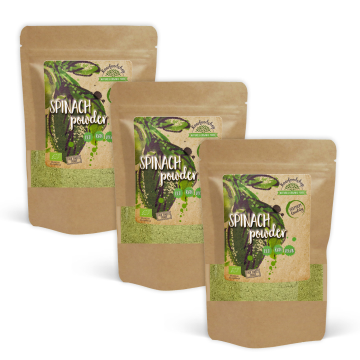 Spinatpulver ØKO 125g x 3 pakker i gruppen Råvarer & Drikke / Helsekost / Grønne Pulver hos Rawfoodshop Scandinavia AB (AB028-SET3)