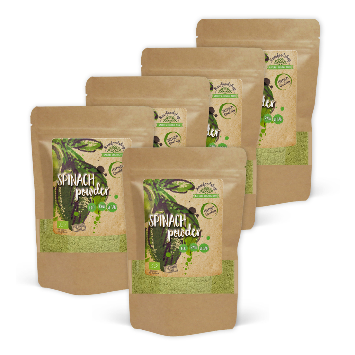 Spinatpulver ØKO 125g x 5 pakker i gruppen Råvarer & Drikke / Helsekost / Grønne Pulver hos Rawfoodshop Scandinavia AB (AB028-SET5)