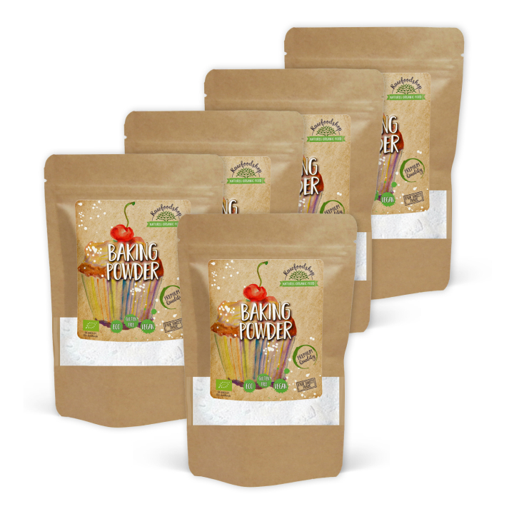 Bakepulver ØKO 100g x 5 pakker i gruppen Råvarer & Drikke / Baking / Ingredienser Annet hos Rawfoodshop Scandinavia AB (AB045-SET5)