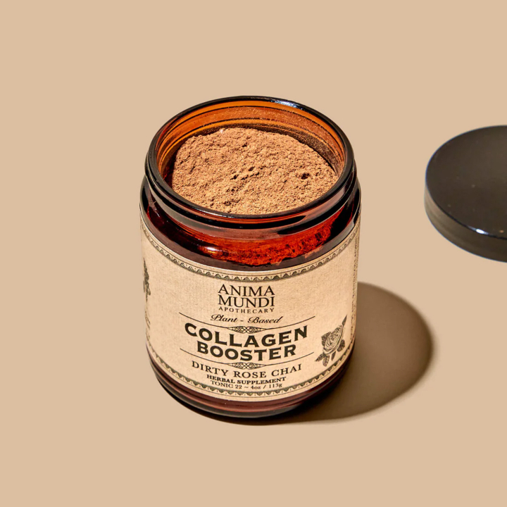 Anima Mundi Collagen Booster Dirty Rose Chai 113g i gruppen Helse / Kosttilskudd / Kollagenet hos Rawfoodshop Scandinavia AB (ANIMA6)