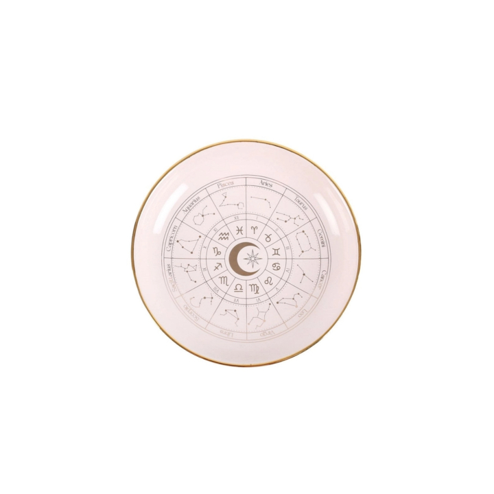 Pyntefat Astrology Wheel Off White i gruppen Hjem & Sjel / Dekke & innrede / Interiør hos Rawfoodshop Scandinavia AB (AW-80524)