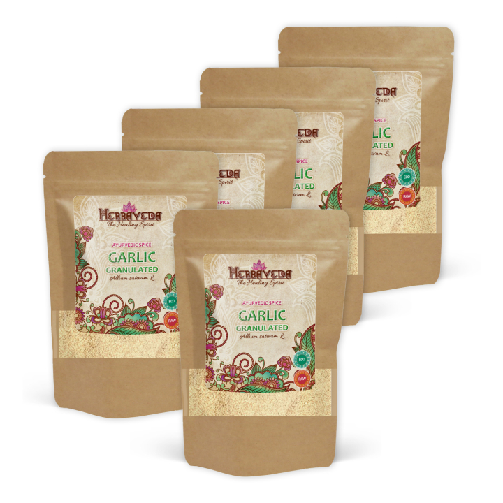 Hvitløksgranulat ØKO 50g x 5 pakker i gruppen Råvarer & Drikke / Spiskammer / Krydder & Salt hos Rawfoodshop Scandinavia AB (B0410161-SET5)