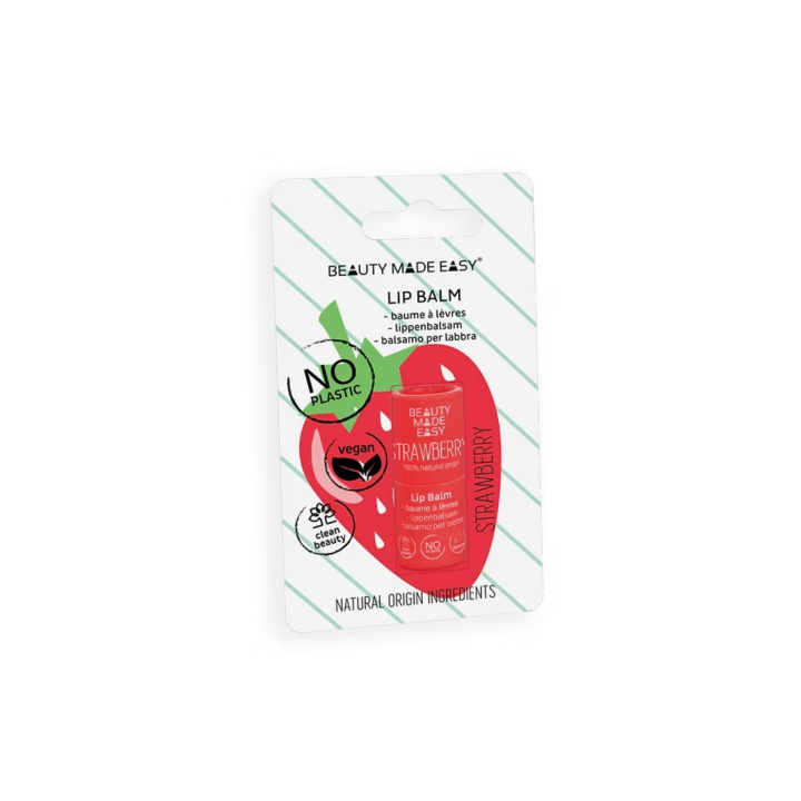 Leppebalsam Jordbær 5,5g i gruppen Hud & Kropp / Ansikte / Leppepleie hos Rawfoodshop Scandinavia AB (BMESTRAWBERRY)