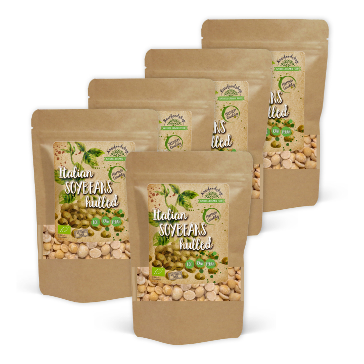 Soyabønner Skrellede ØKO 500g x 5 pakker i gruppen Råvarer & Drikke / Spiskammer / Belgvekster / Bønner hos Rawfoodshop Scandinavia AB (BON5-SET5)