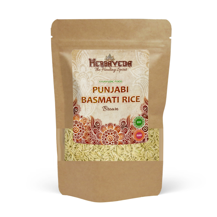Basmatiris Punjabi Brunt ØKO 1kg i gruppen Råvarer & Drikke / Spiskammer / Ris og bygg hos Rawfoodshop Scandinavia AB (BRB105011)
