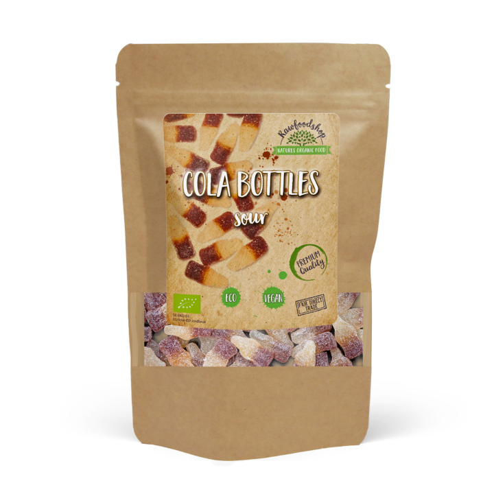 Colaflasker Sure ØKO 100g i gruppen Råvarer & Drikke / Godteri og sjokolade / Sukkertøy hos Rawfoodshop Scandinavia AB (COLACID5-100)