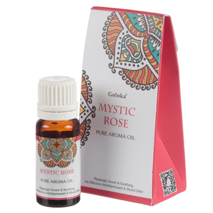 Goloka Mystic Rose Duft Oil 10ml i gruppen Hjem & Sjel / Ritual & Seremoni / Røkelse, Llys og Dufter hos Rawfoodshop Scandinavia AB (FO35872)