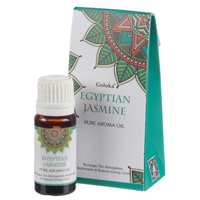 Goloka egyptisk jasminduftolje 10ml i gruppen Hjem & Sjel / Ritual & Seremoni / Røkelse, Llys og Dufter hos Rawfoodshop Scandinavia AB (FO35896)