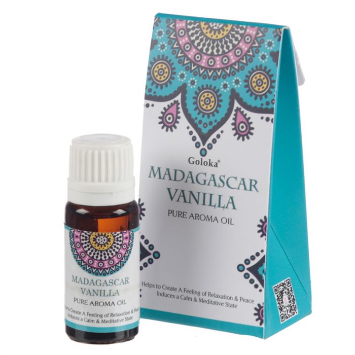 Goloka Madagaskar Vaniljeduftolje 10ml i gruppen Hjem & Sjel / Ritual & Seremoni / Røkelse, Llys og Dufter hos Rawfoodshop Scandinavia AB (FO35902)