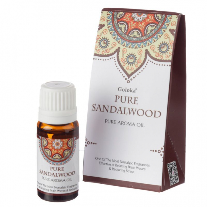 Goloka Sandeltre Duftolje 10ml i gruppen Hjem & Sjel / Ritual & Seremoni / Røkelse, Llys og Dufter hos Rawfoodshop Scandinavia AB (FO35919)