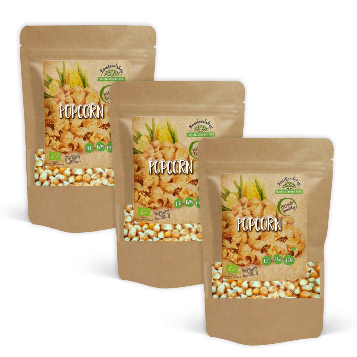 Popcorn ØKO 500g x 3 pakker i gruppen Råvarer & Drikke / Spiskammer / Ris og bygg hos Rawfoodshop Scandinavia AB (FRO14-SET3)