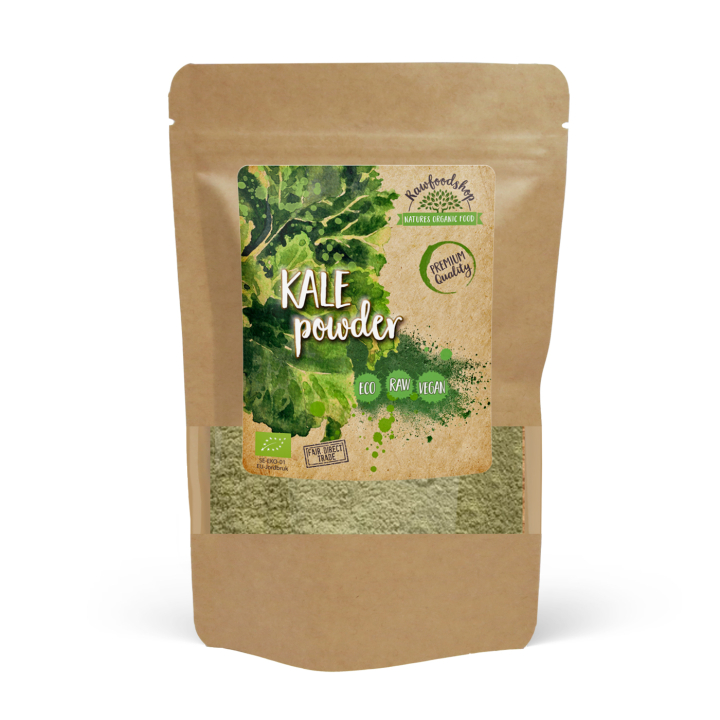 Grønnkålspulver ØKO 500g i gruppen Råvarer & Drikke / Helsekost / Grønne Pulver hos Rawfoodshop Scandinavia AB (GKP500)
