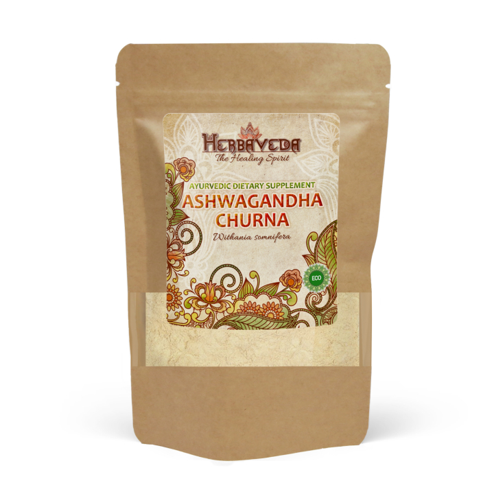 Ashwagandha Churna ØKO 125g i gruppen Kosttilskudd / Urter & Planter / Urter hos Rawfoodshop Scandinavia AB (HERBA18)