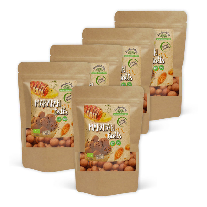 Marsipankuler i kakao ØKO 100g x 5 pakker i gruppen Råvarer & Drikke / Godteri og sjokolade / Sukkertøy hos Rawfoodshop Scandinavia AB (K21756-SET5)