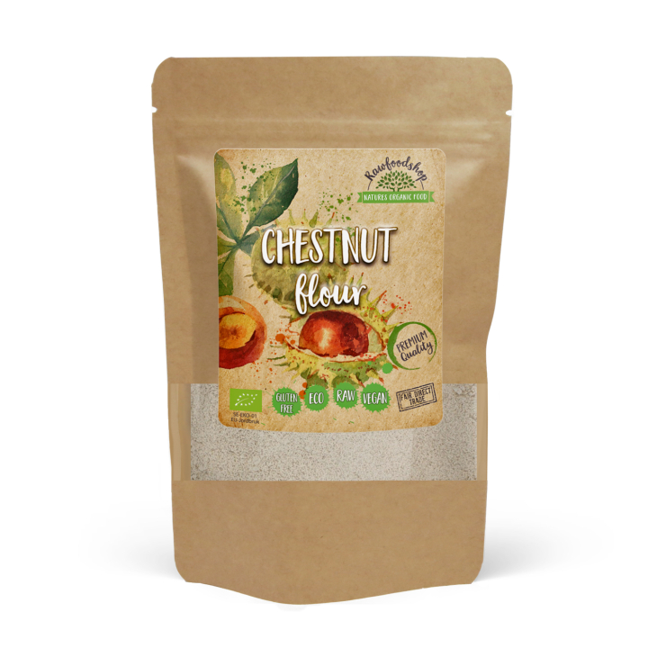 Kastanjemel ØKO 500g i gruppen Råvarer & Drikke / Baking / Mel hos Rawfoodshop Scandinavia AB (KNM50)