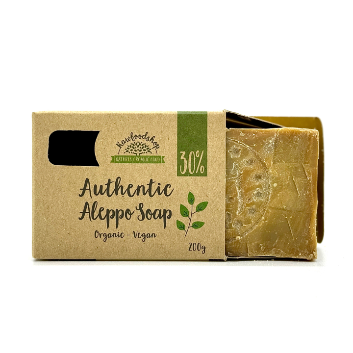 Aleppo-såpe Laurbærolje 30% ØKO 200g i gruppen Hud & Kropp / Kropp / Dusjsåpe hos Rawfoodshop Scandinavia AB (KNNBEC4)