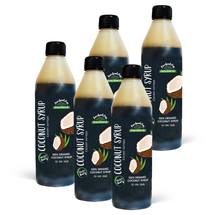 Kokossirup ØKO 250ml x 5 flasker i gruppen Råvarer & Drikke / Baking / Sirup hos Rawfoodshop Scandinavia AB (KOSIRAP01-SET5)