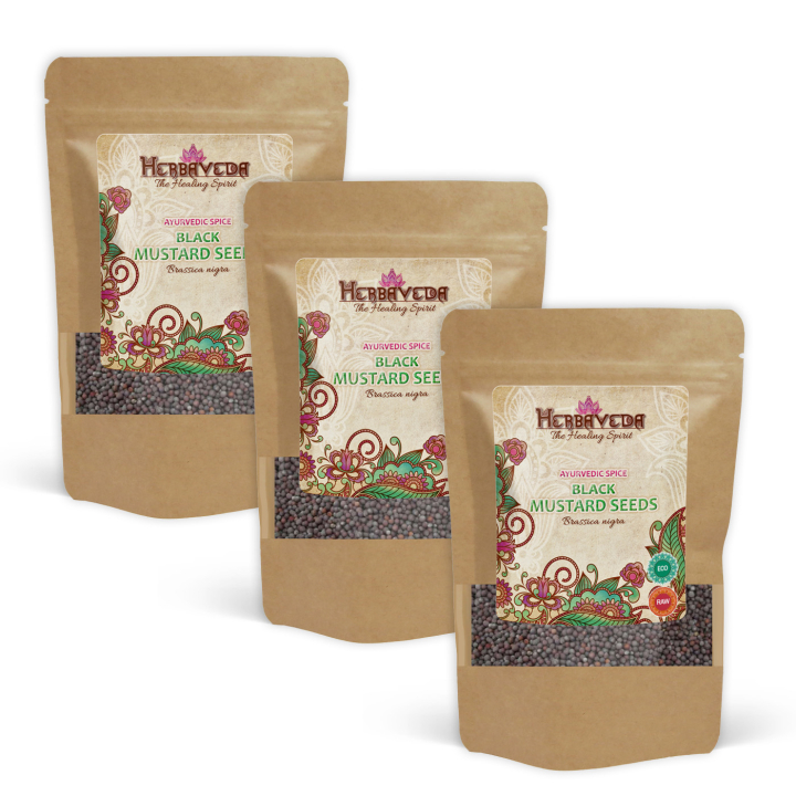 Sennepsfrø Svart ØKO 50g x 3 pakker i gruppen Råvarer & Drikke / Spiskammer / Krydder & Salt hos Rawfoodshop Scandinavia AB (KRY48-SET3)