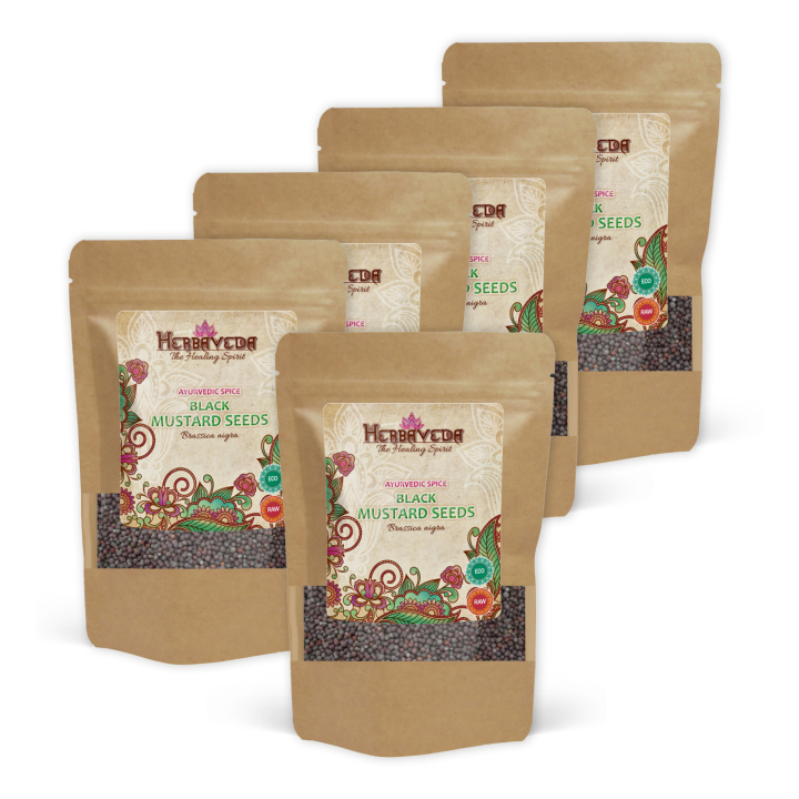 Sennepsfrø Svart ØKO 50g x 5 pakker i gruppen Råvarer & Drikke / Spiskammer / Krydder & Salt hos Rawfoodshop Scandinavia AB (KRY48-SET5)