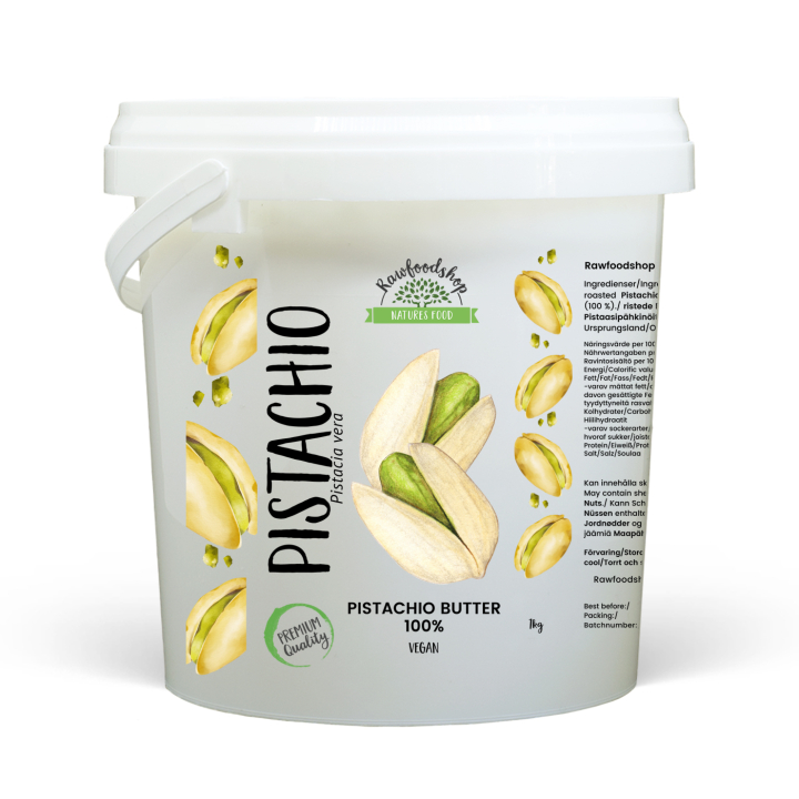 Pistasjsmør 1kg i gruppen Råvarer & Drikke / Godteri og sjokolade / Dubai-sjokolade hos Rawfoodshop Scandinavia AB (L00220BGP-1)