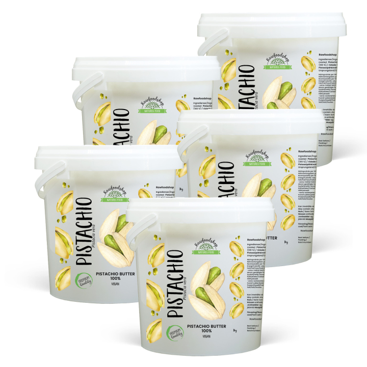 Pistasjsmør 1kg x 5 bokser i gruppen Råvarer & Drikke / Nøtter / Nøttesmør hos Rawfoodshop Scandinavia AB (L00220BGP1-SET5)