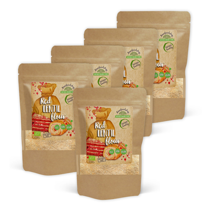 Linsemel Rødt ØKO 500g x 5 pakker i gruppen Råvarer & Drikke / Baking / Mel hos Rawfoodshop Scandinavia AB (LINSMJOLROTT01-SET5)