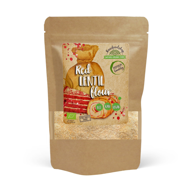 Linsemel Rødt 500g i gruppen Råvarer & Drikke / Baking / Mel hos Rawfoodshop Scandinavia AB (LINSMJOLROTT01)