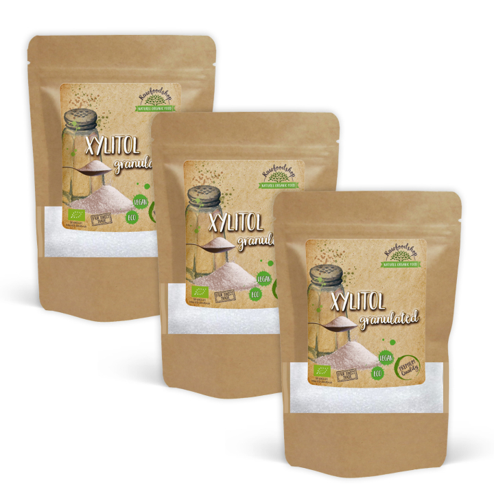 Xylitol ØKO 500g x 3 pakker i gruppen Råvarer & Drikke / Baking / Søtning hos Rawfoodshop Scandinavia AB (LOW0080506-SET3)
