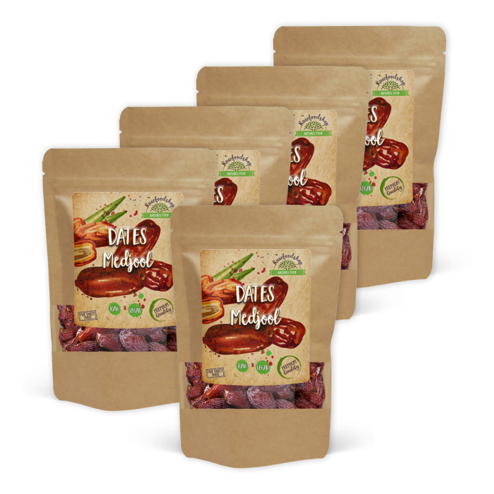 Dadler Medjool 1kg x 5 pakker i gruppen Råvarer & Drikke / Frukt og bær / Dadler hos Rawfoodshop Scandinavia AB (MEDJOOLVILD1-SET5)