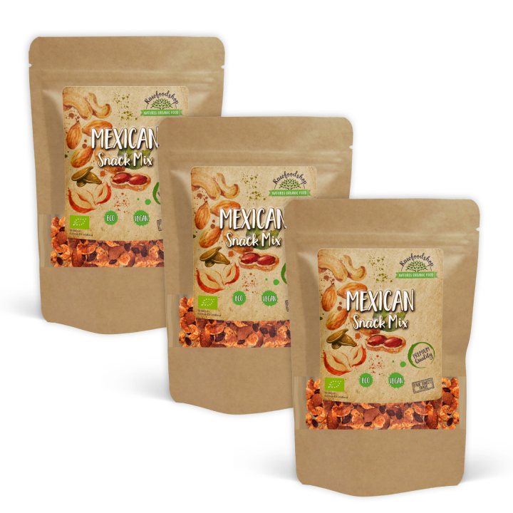 Mexican Snackmiks ØKO 200g x 3 pakker i gruppen Råvarer & Drikke / Nøtter / Nøtteblanding hos Rawfoodshop Scandinavia AB (MELMEX5200-SET3)