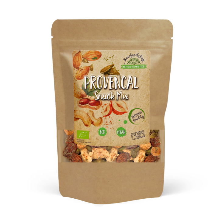 Provencal Snackmiks ØKO 200g i gruppen Råvarer & Drikke / Nøtter / Nøtteblanding hos Rawfoodshop Scandinavia AB (MELPROV5-200)