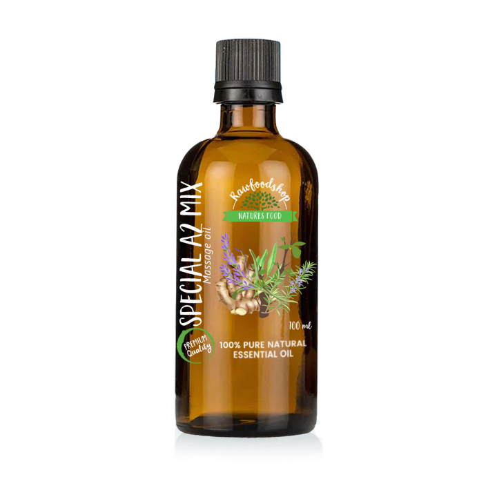 Special A2 Mix Massage Oil 100ml i gruppen Hud & Kropp / Kropp / Massasjeolje hos Rawfoodshop Scandinavia AB (MOLUL-14)