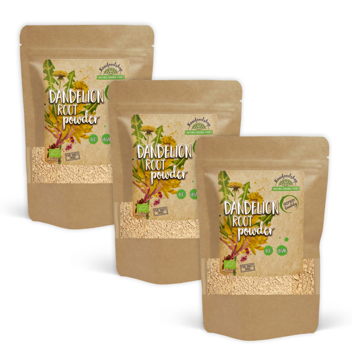 Løvetannsrotpulver ØKO 125g x 3 pakker i gruppen Råvarer & Drikke / Helsekost / Grønne Pulver hos Rawfoodshop Scandinavia AB (MRP10-SET3)