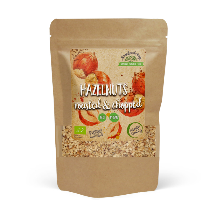 Hasselnøtter Ristede i biter ØKO 200g i gruppen Råvarer & Drikke / Nøtter / Hasselnøtter hos Rawfoodshop Scandinavia AB (N22438)