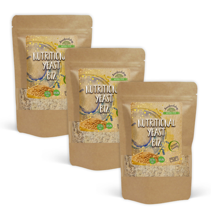 Næringsgjær med B12 1kg x 3 pakker i gruppen Råvarer & Drikke / Spiskammer / Næringsgjær hos Rawfoodshop Scandinavia AB (NJB1210-SET3)