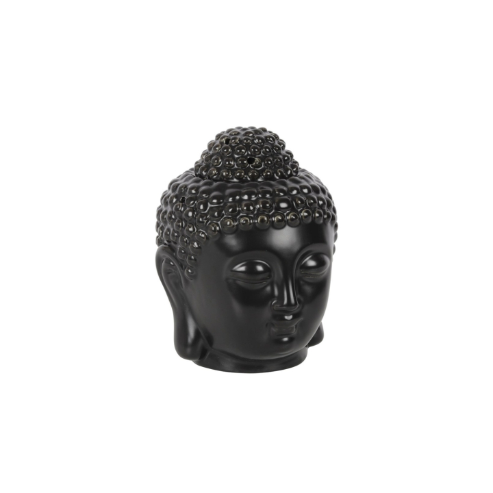 Oljebrenner Black Buddha Head i gruppen Hjem & Sjel / Stemning & duft / Oljebrenner hos Rawfoodshop Scandinavia AB (OB-29002-BLACK)