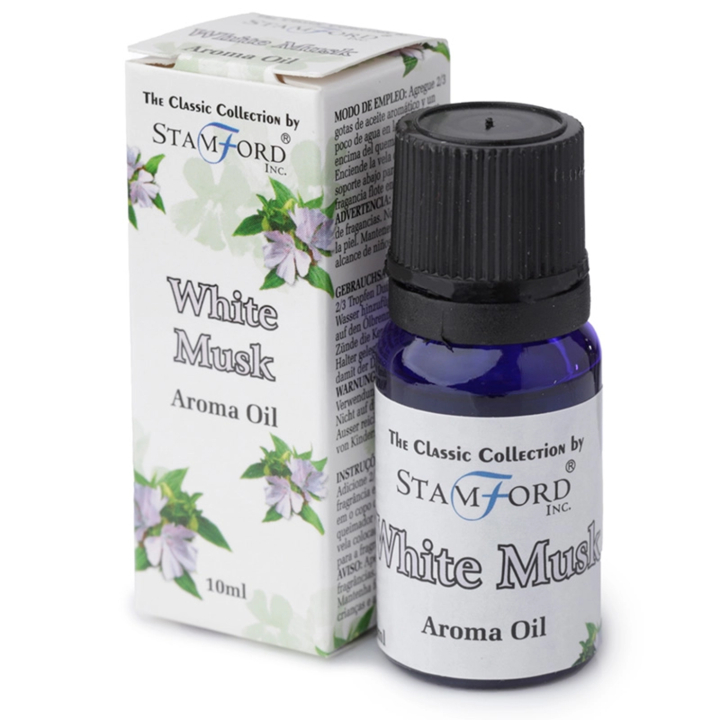 Aromaolje Hvit Musk 10ml i gruppen Hjem & Sjel / Ritual & Seremoni / Røkelse, Llys og Dufter hos Rawfoodshop Scandinavia AB (OILG34)