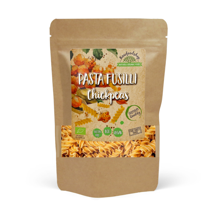 Pasta Fusilli Kikertor ØKO 250g i gruppen Råvarer & Drikke / Spiskammer / Pasta og nudler hos Rawfoodshop Scandinavia AB (P22268)