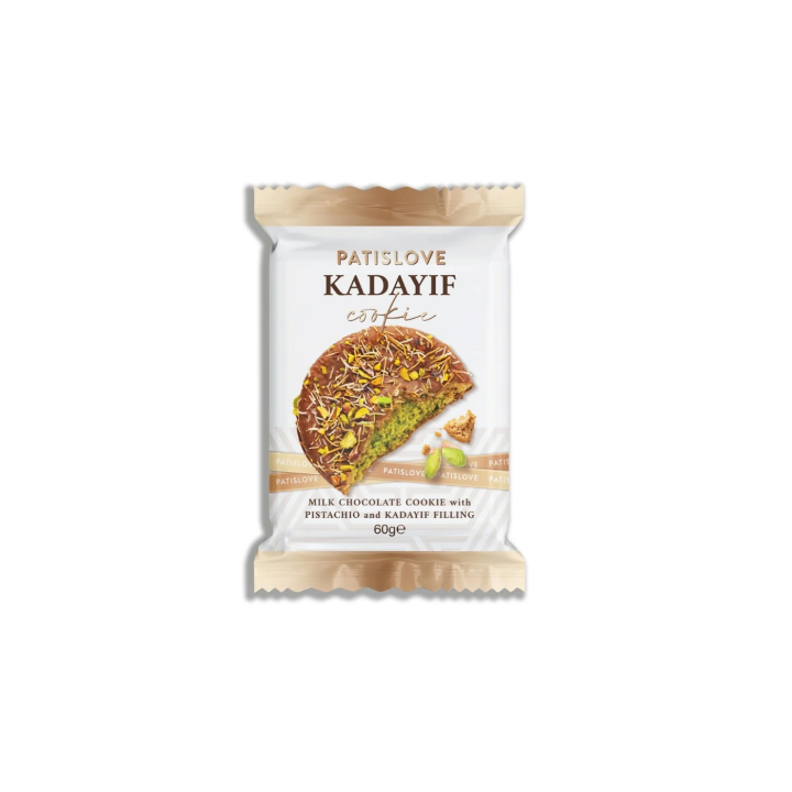 Fylt Cookie Sjokolade Pistaskrem 60g i gruppen Råvarer & Drikke / Spiskammer / Kjeks & Kaker hos Rawfoodshop Scandinavia AB (PATISLOVE04)