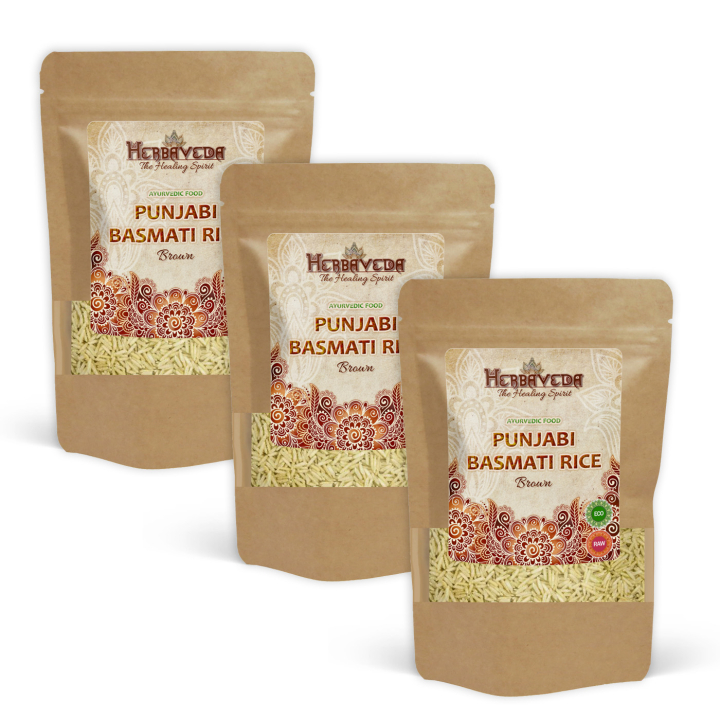 Basmatiris Punjabi Brunt ØKO 500g x 3 pakker i gruppen Råvarer & Drikke / Spiskammer / Ris og bygg hos Rawfoodshop Scandinavia AB (PBR50-SET3)