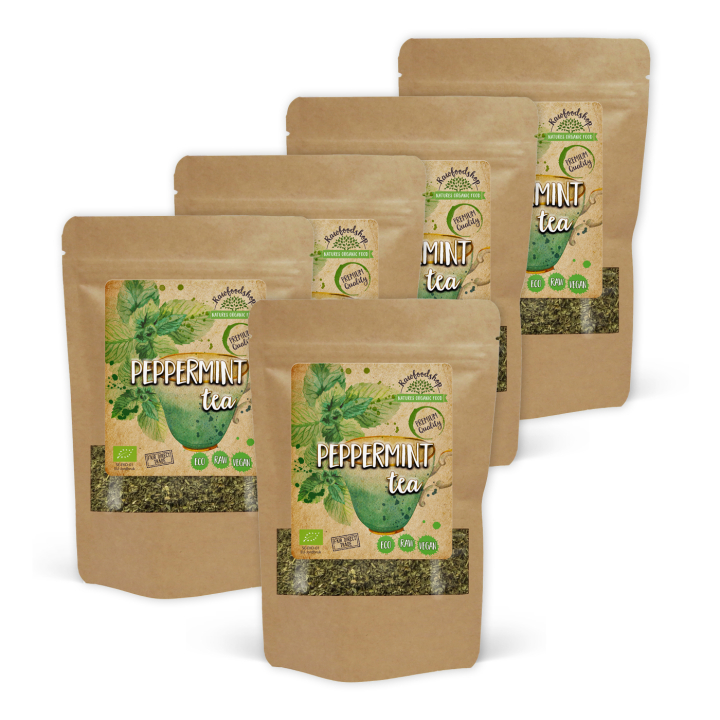 Peppermynte Te ØKO 100g x 5 pakker i gruppen Råvarer & Drikke / Drikkevarer / Te hos Rawfoodshop Scandinavia AB (PMT10-SET5)